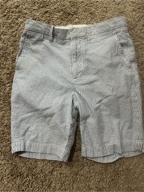Boy’s Blue and White Seersucker Shorts